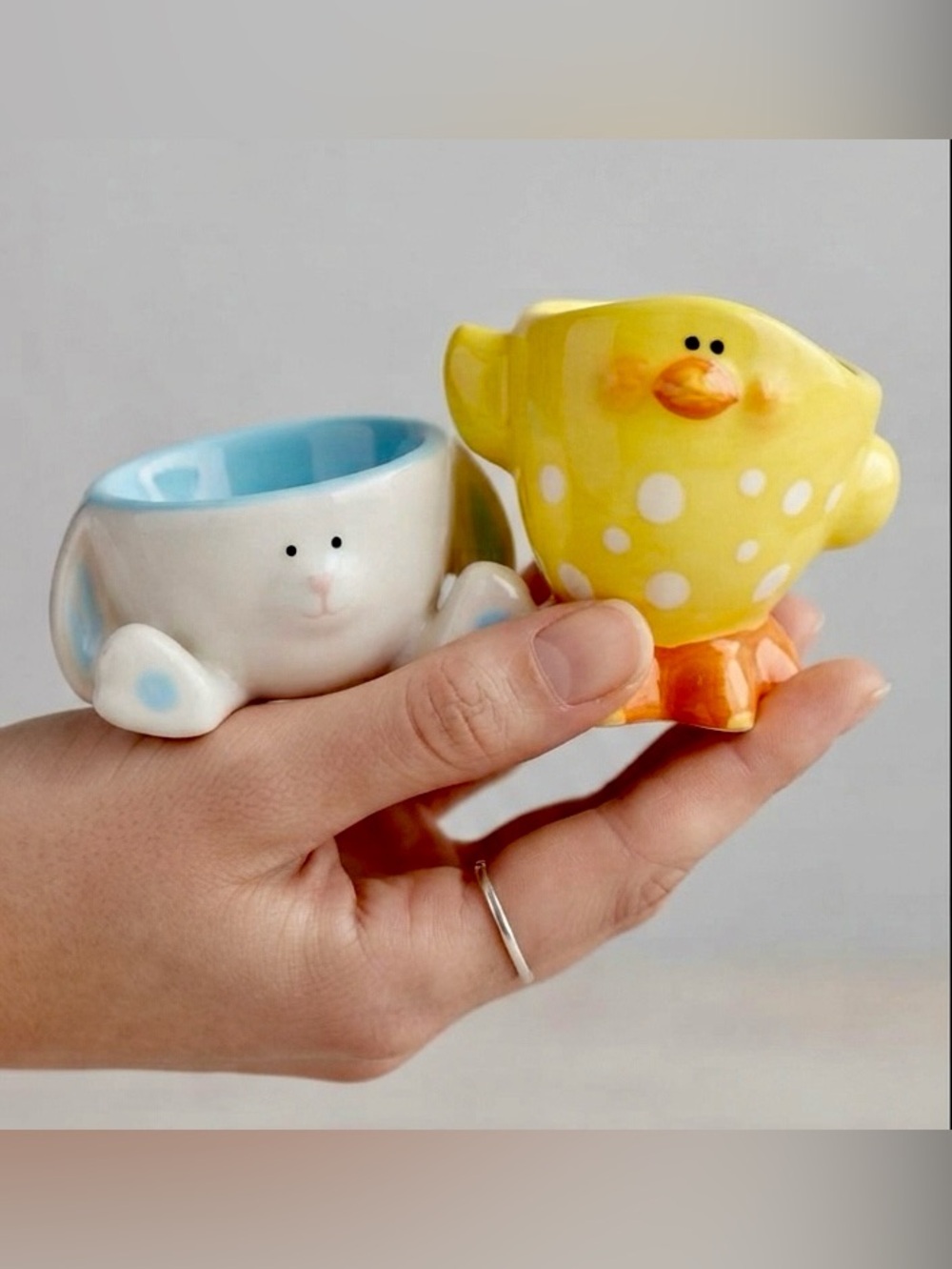 POACHED EGG HOLDERS - 2 pc - Picture 1 of 5